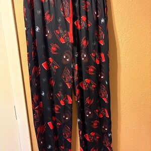 Marvel Black and Red Men's Pants